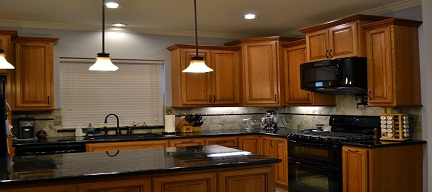 Natural Cherry Cabinets